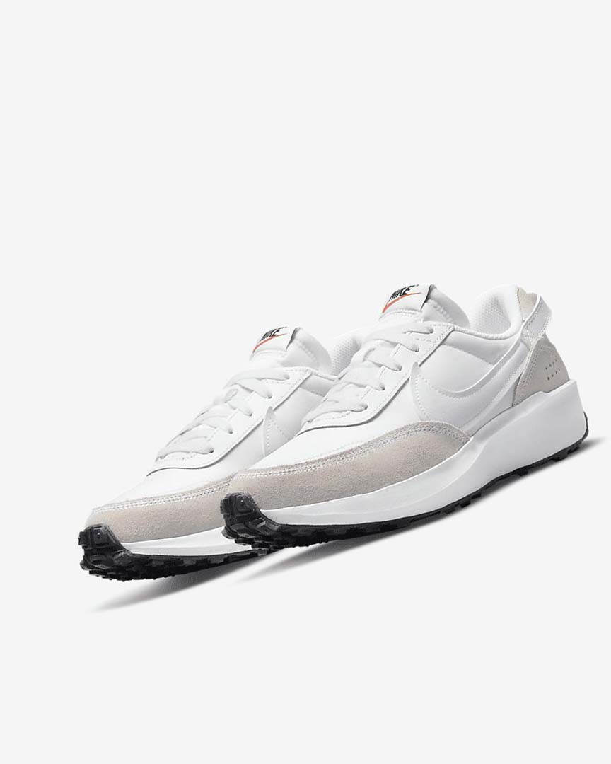 Nike Waffle Debut Joggesko Dame Hvite Svarte Oransje Hvite | NO4917