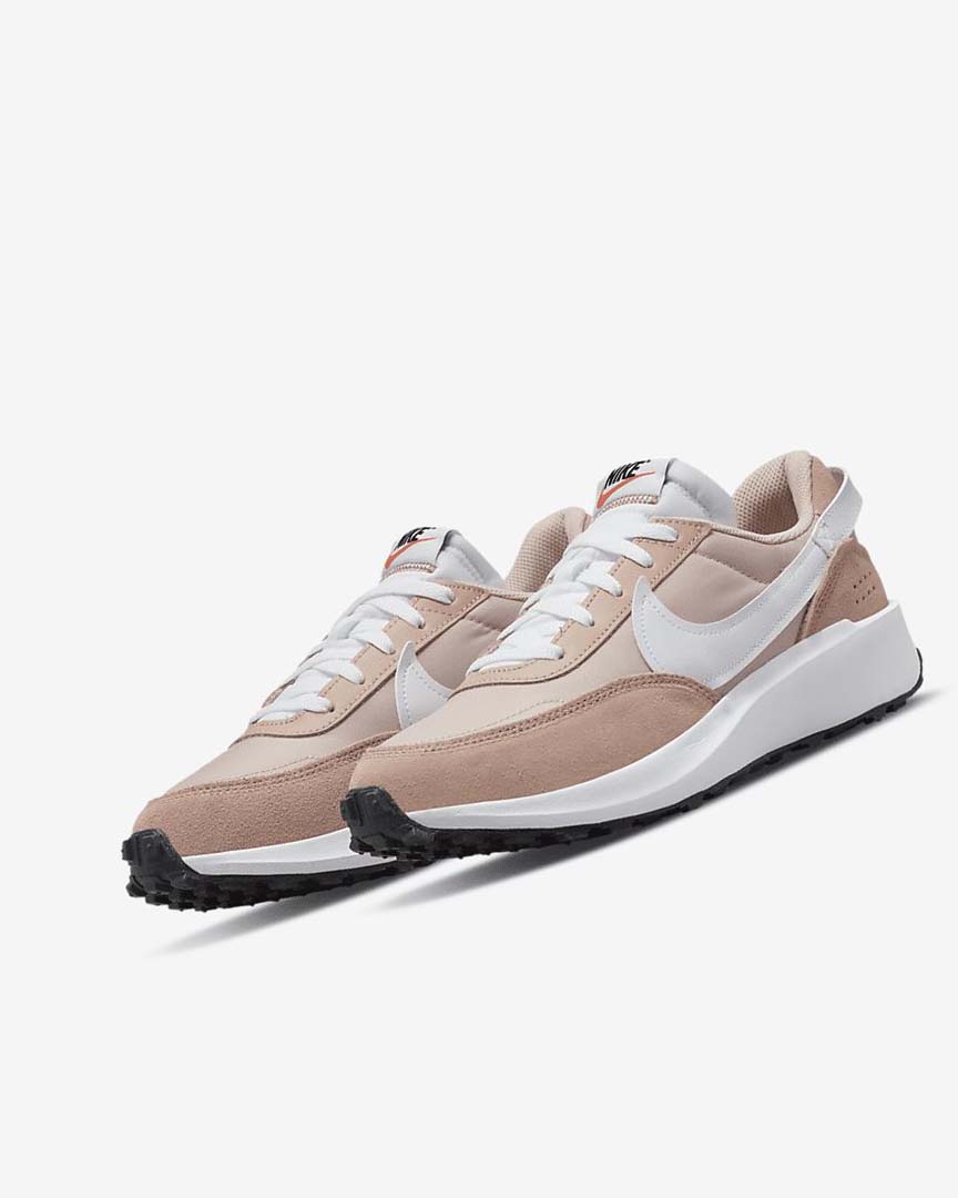 Nike Waffle Debut Joggesko Dame Rosa Rosa Khaki Rosa Hvite | NO2991