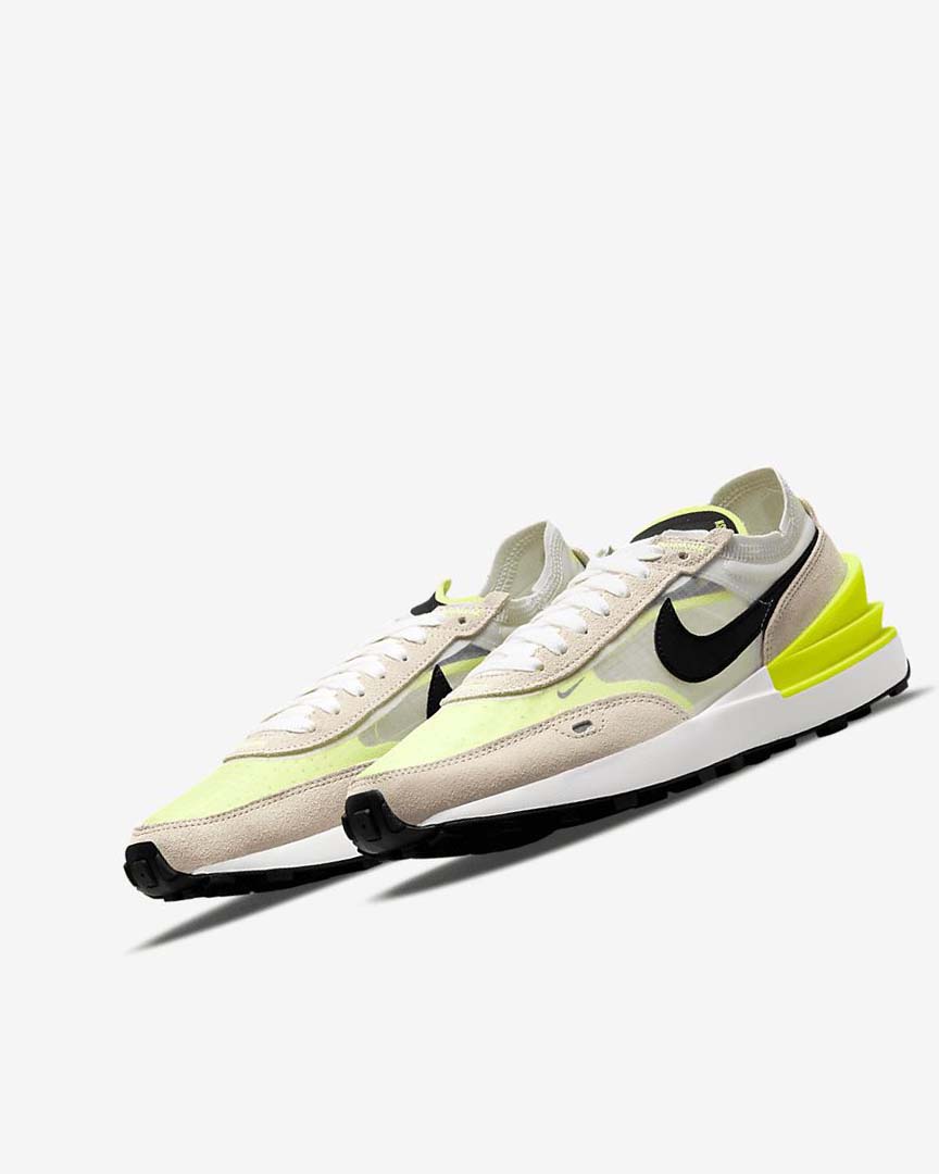 Nike Waffle One Joggesko Dame Hvite Svarte | NO2796