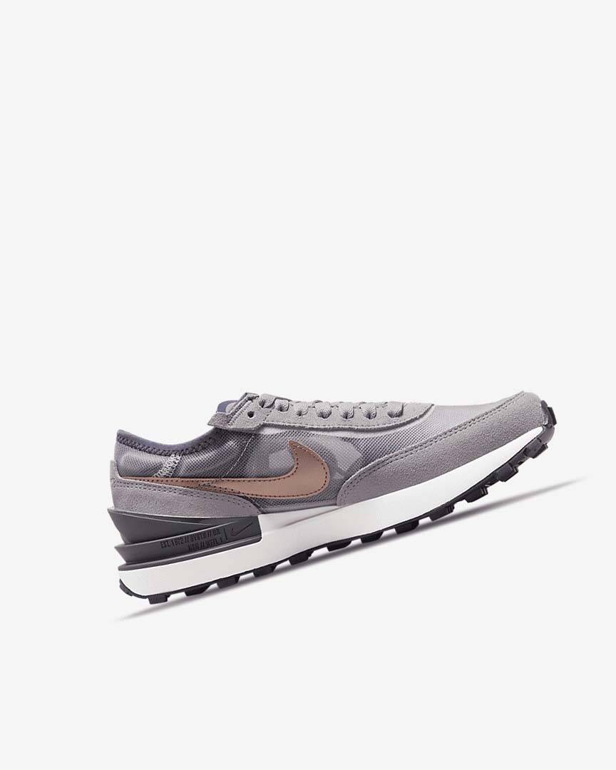 Nike Waffle One Joggesko Jente Hvite Grå Metal Rød Brune | NO2389