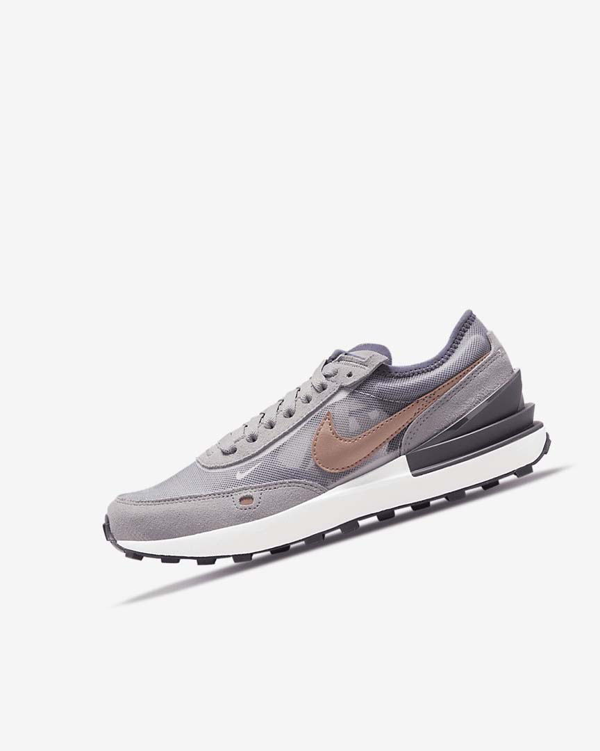 Nike Waffle One Joggesko Jente Hvite Grå Metal Rød Brune | NO2389