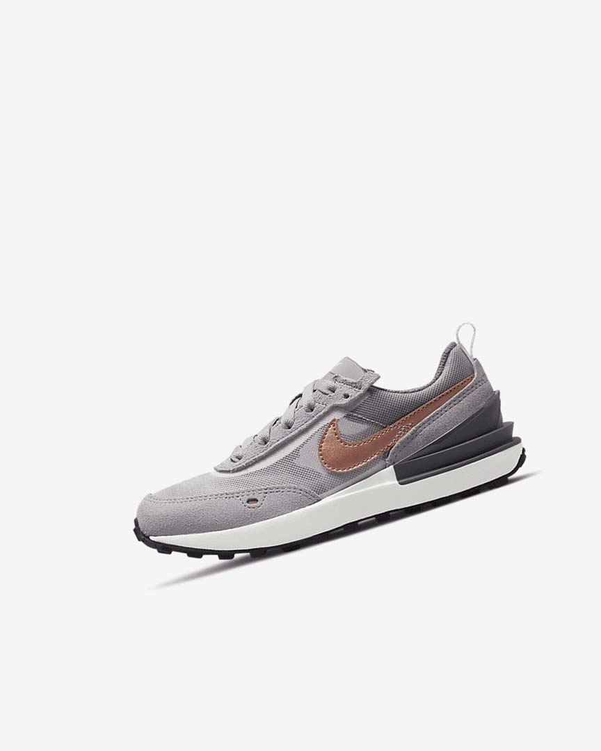 Nike Waffle One Joggesko Jente Hvite Grå Metal Rød Brune | NO4558