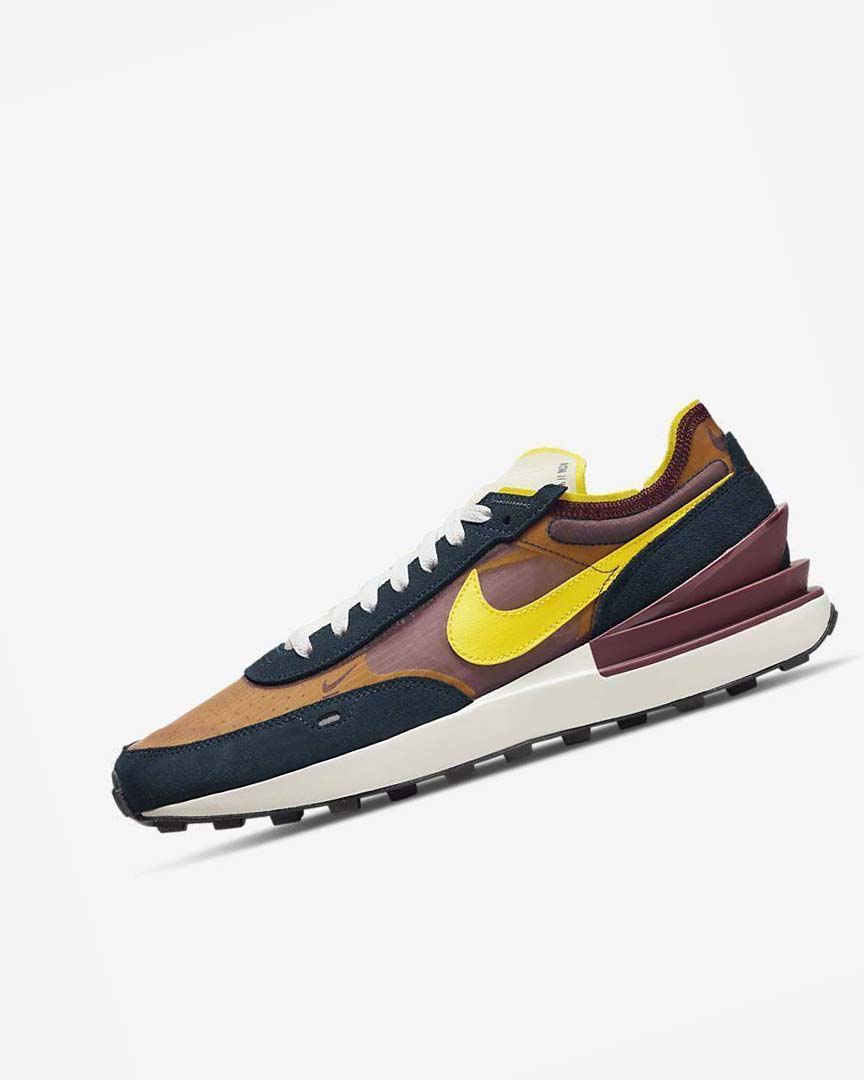 Nike Waffle One SE Joggesko Herre Marineblå Hvite Gul | NO5217