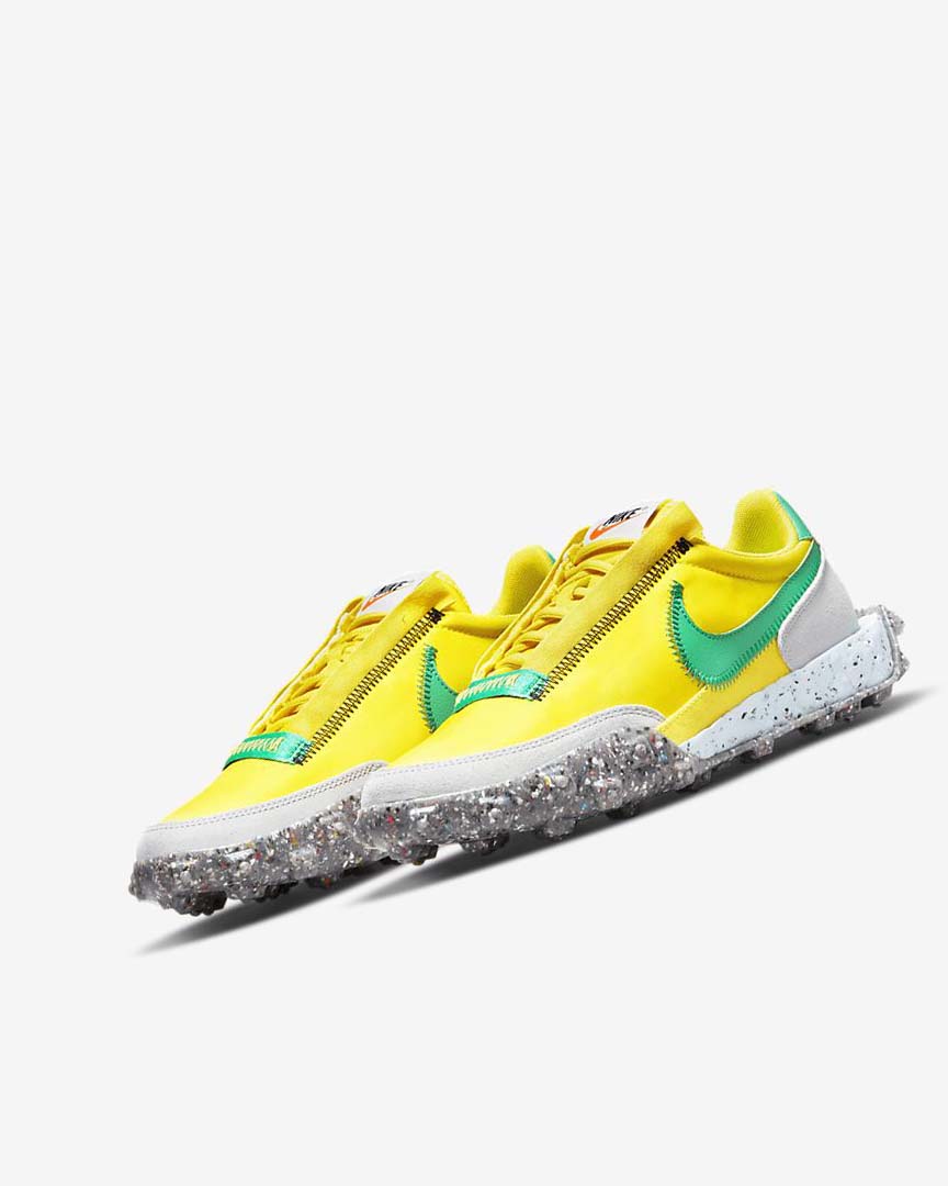 Nike Waffle Racer Crater Fritidssko Dame Gul Blå Grønn | NO5127