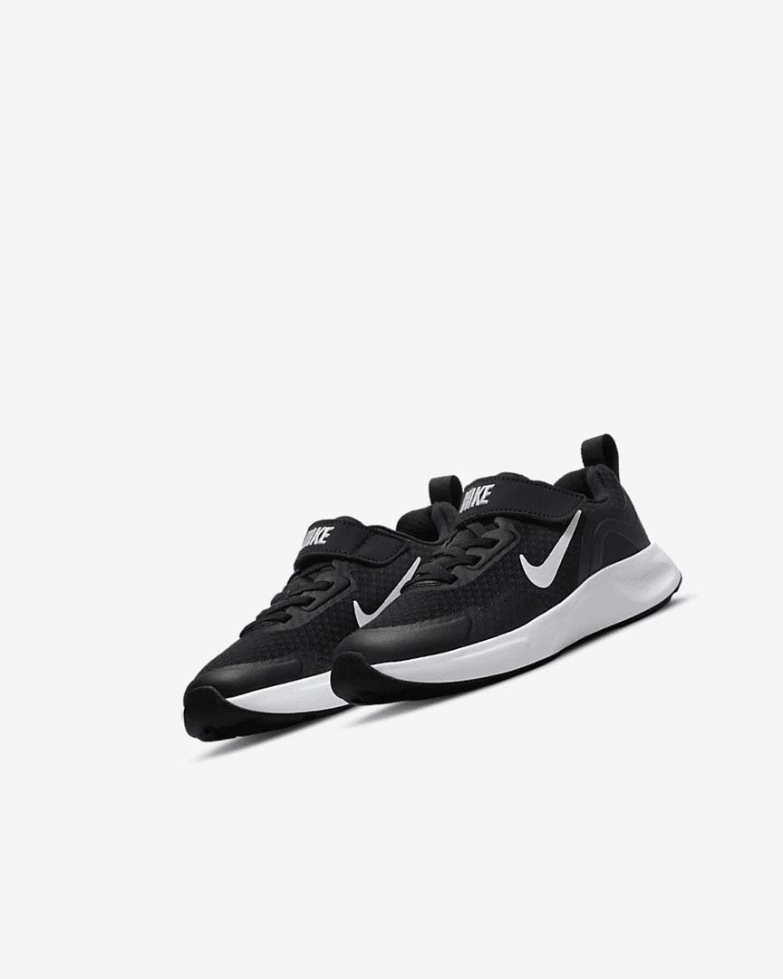 Nike Wearallday Joggesko Jente Svarte Hvite | NO2441