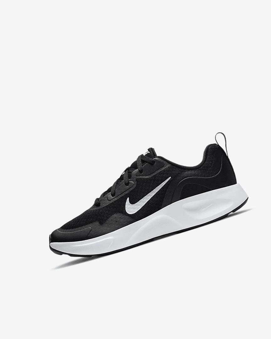 Nike Wearallday Joggesko Jente Svarte Hvite | NO5490