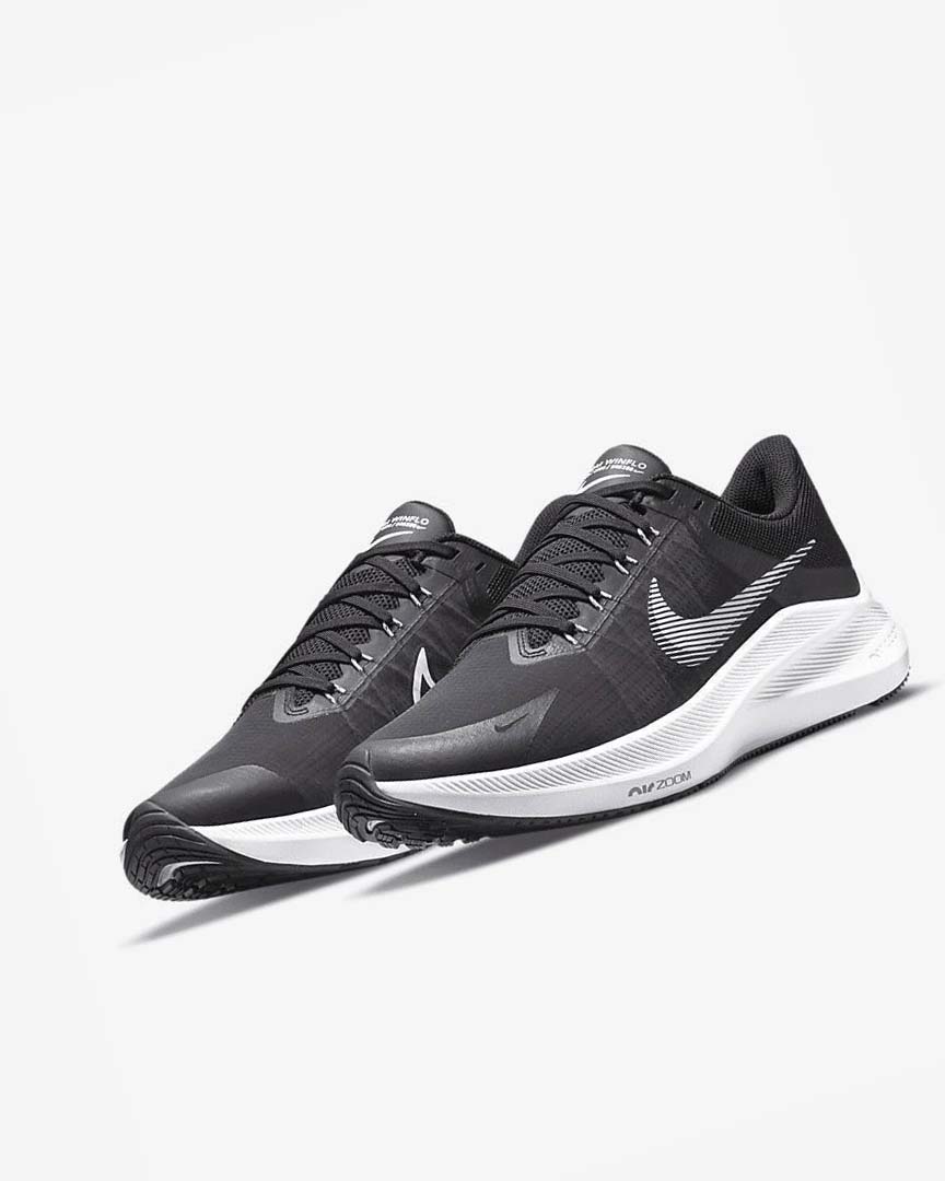 Nike Winflo 8 Løpesko Vei Herre Svarte Hvite | NO2868