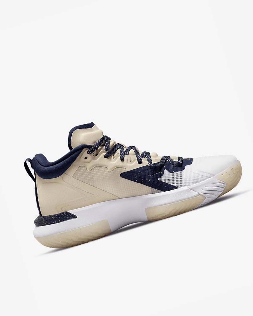 Nike Zion 1 Basketsko Herre Khaki Hvite Marineblå | NO4872