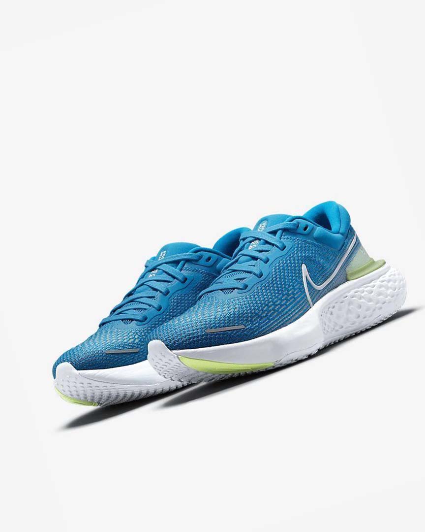 Nike ZoomX Invincible Run Flyknit Løpesko Vei Herre Blå Hvite | NO3152