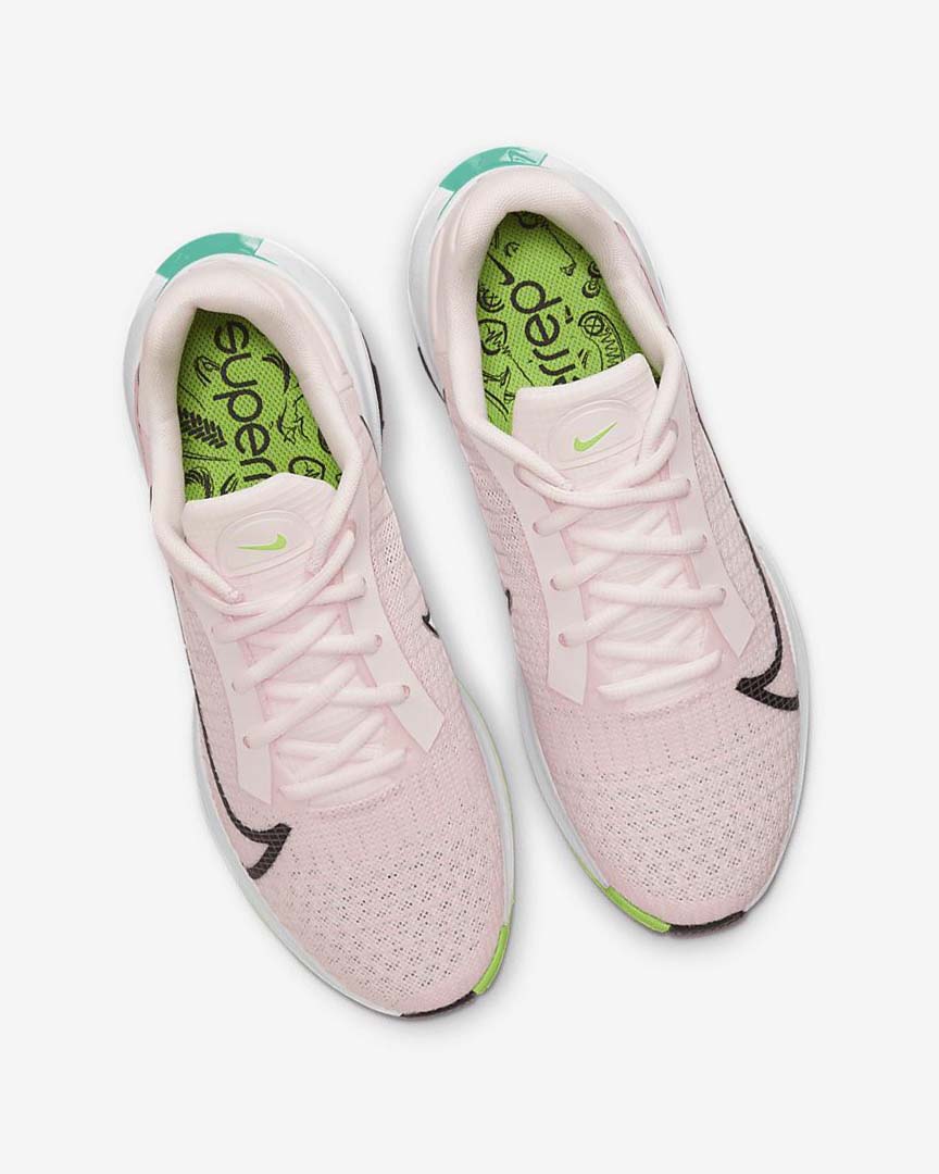 Nike ZoomX SuperRep Surge Løpesko Vei Dame Lyse Rosa Rosa Grønn Svarte | NO2654