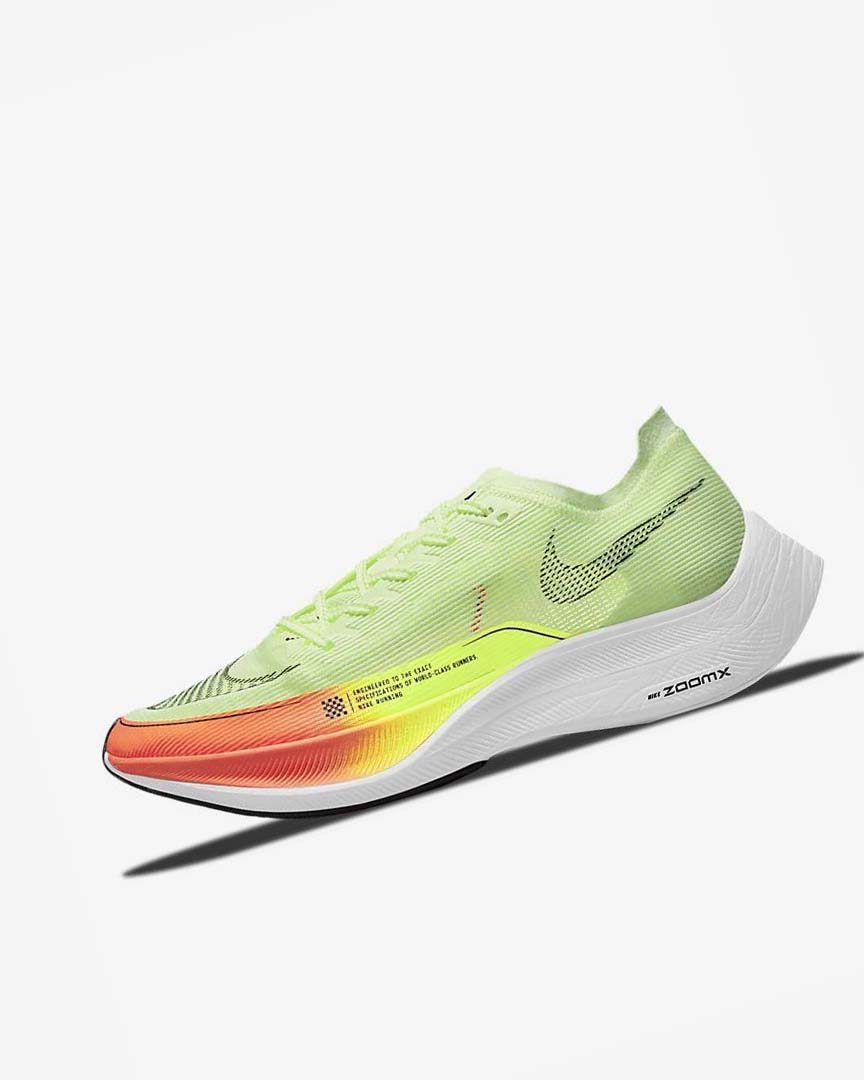 Nike ZoomX Vaporfly Next% 2 Løpesko Vei Herre Oransje Grønn | NO2563