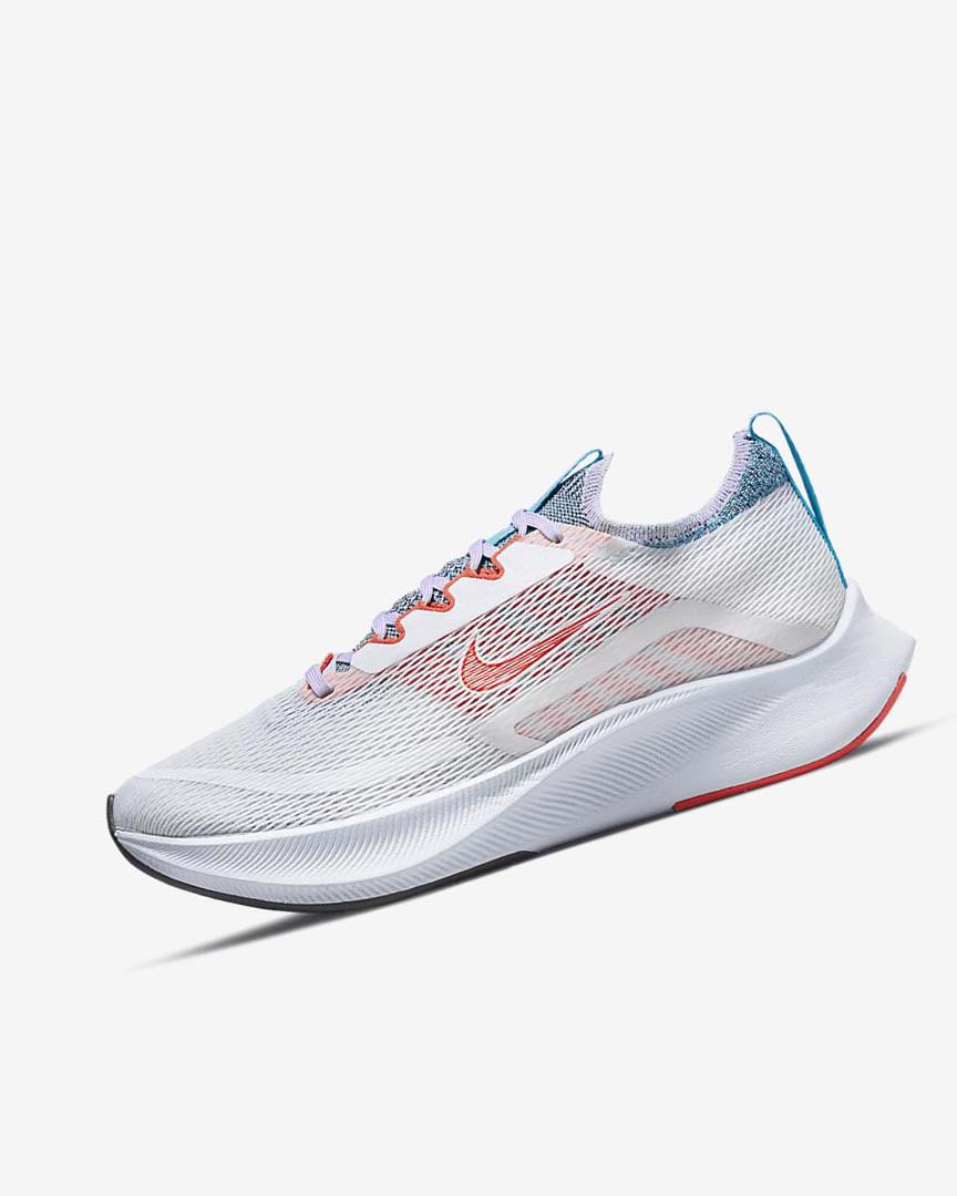 Nike Zoom Fly 4 Løpesko Vei Dame Hvite Lilla Blå Oransje | NO2291