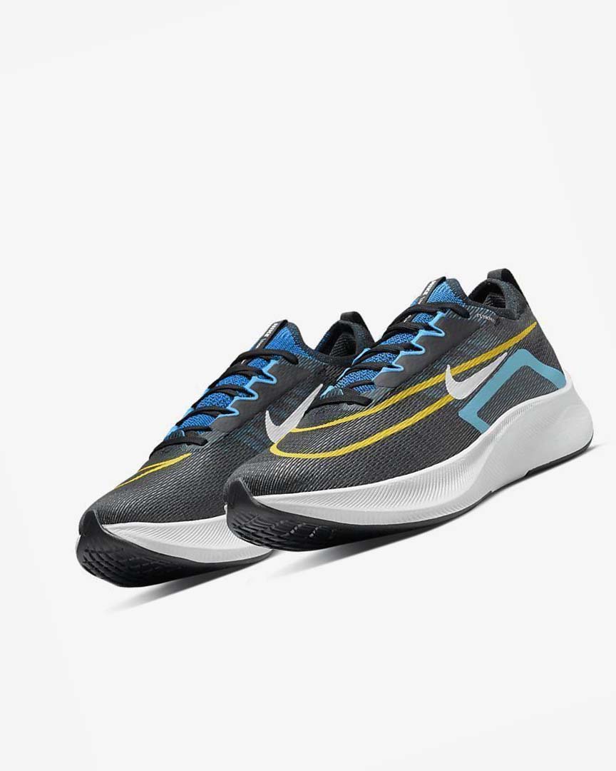 Nike Zoom Fly 4 Løpesko Vei Herre Svarte Blå Hvite | NO5462