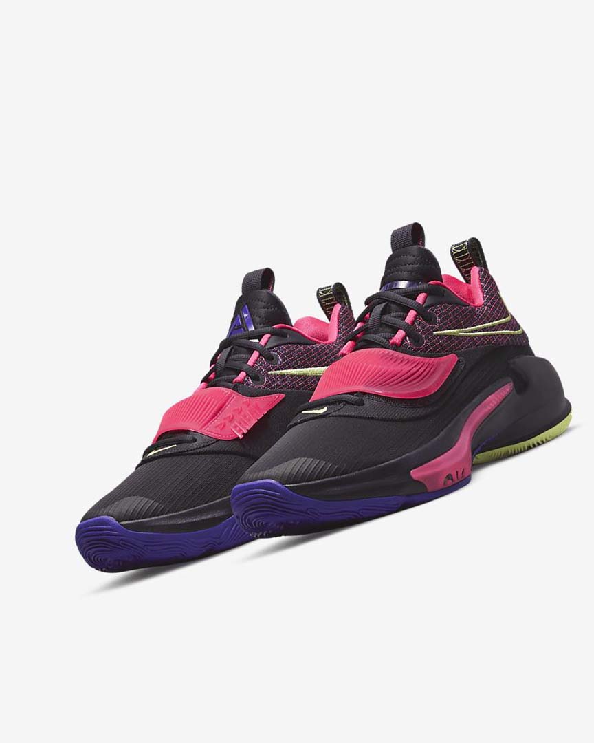 Nike Zoom Freak 3 Basketsko Dame Lilla Rosa Lilla Lyse Sitron | NO5190