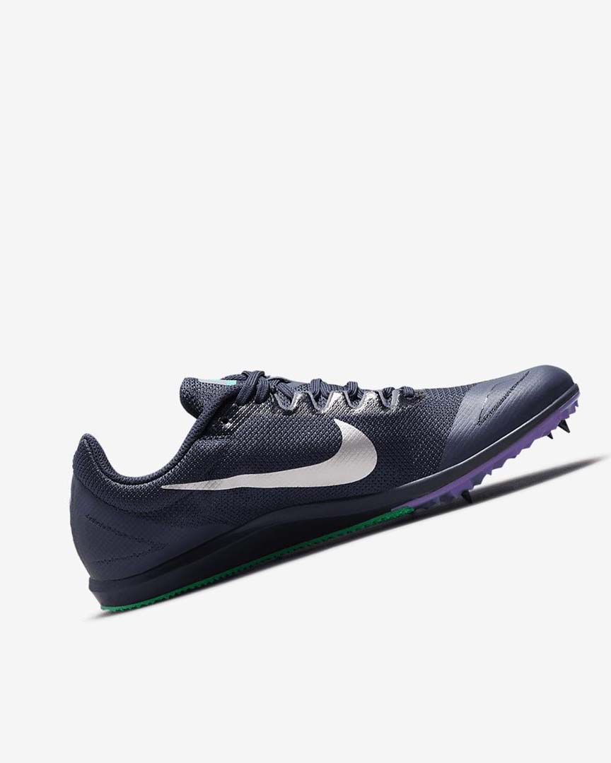 Nike Zoom Rival D 10 Piggsko Dame Obsidian Turkis Metal Sølv | NO5074