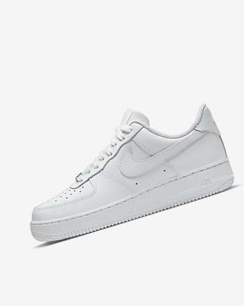 Nike Air Force 1 '07 Joggesko Dame Hvite Hvite Hvite Hvite | NO2706