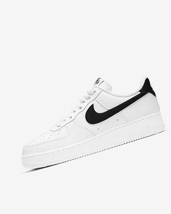 Nike Air Force 1 '07 Joggesko Herre Hvite Svarte | NO2411