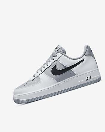 Nike Air Force 1 '07 LV8 Joggesko Herre Hvite Grå Svarte | NO2889