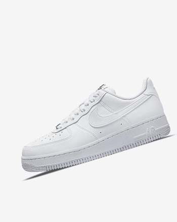 Nike Air Force 1 '07 Next Nature Joggesko Dame Hvite Svarte Metal Sølv Hvite | NO4557