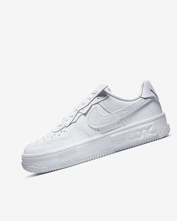 Nike Air Force 1 Fontanka Joggesko Dame Hvite Hvite Hvite Hvite | NO2554