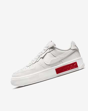 Nike Air Force 1 Fontanka Joggesko Dame Hvite Rød | NO3274