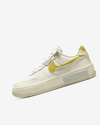 Nike Air Force 1 Fontanka Joggesko Dame Hvite Lyse Beige | NO4944