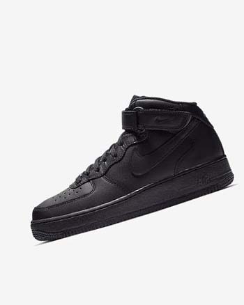 Nike Air Force 1 Mid '07 Joggesko Herre Svarte Svarte | NO2340