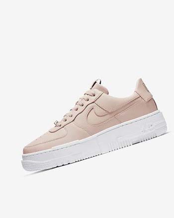 Nike Air Force 1 Pixel Joggesko Dame Beige Svarte Hvite Beige | NO2944