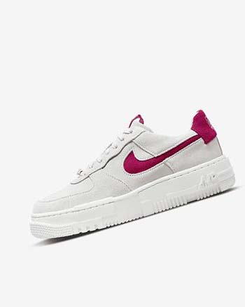 Nike Air Force 1 Pixel Joggesko Dame Hvite Hvite Hvite | NO4523