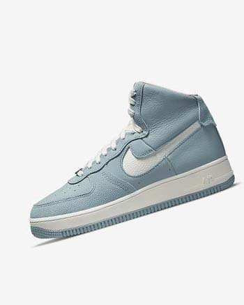 Nike Air Force 1 Sculpt Joggesko Dame Blå Metal Sølv Hvite | NO5435