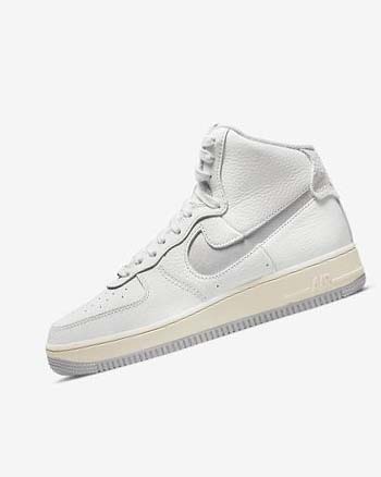 Nike Air Force 1 Sculpt Joggesko Dame Hvite Hvite Sølv | NO2852