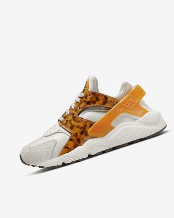 Nike Air Huarache Joggesko Dame Brune Lyse Beige Dyp Gul | NO5295