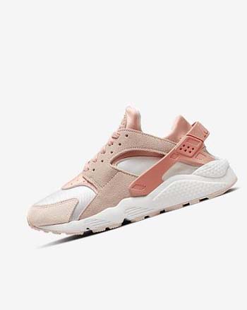 Nike Air Huarache Joggesko Dame Hvite Khaki Grå Lyse | NO2707