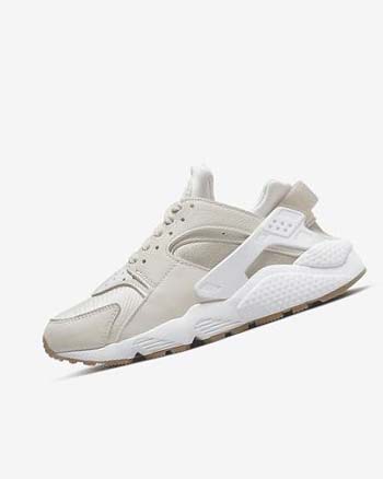 Nike Air Huarache Joggesko Dame Khaki Lyse Brune Hvite | NO2469