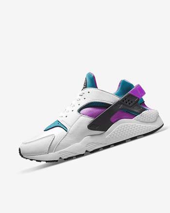 Nike Air Huarache Joggesko Herre Hvite Svarte | NO2658