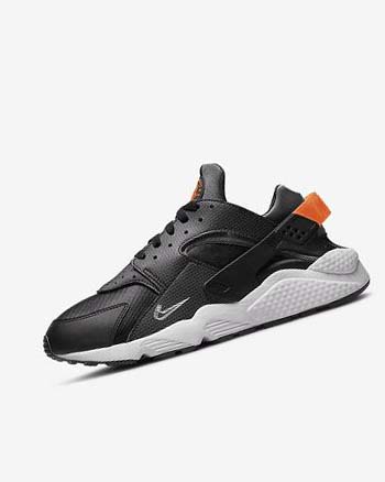 Nike Air Huarache Joggesko Herre Svarte Oransje Grå Hvite | NO5253