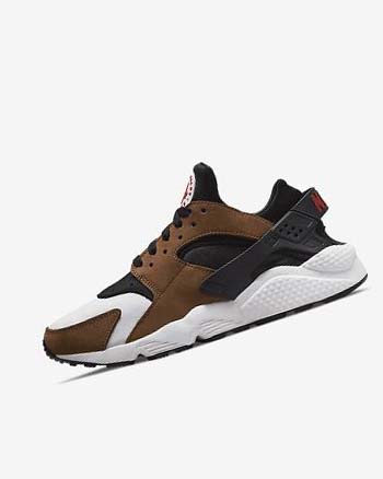 Nike Air Huarache LE Joggesko Herre Svarte Hvite Rød | NO5366