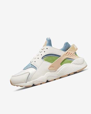 Nike Air Huarache SE Joggesko Dame Blå Grønn Oransje | NO5085