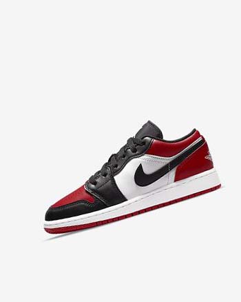 Nike Air Jordan 1 Low Joggesko Gutt Rød Svarte Hvite | NO5443