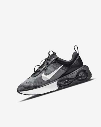 Nike Air Max 2021 Fritidssko Gutt Svarte Grå Hvite | NO5500