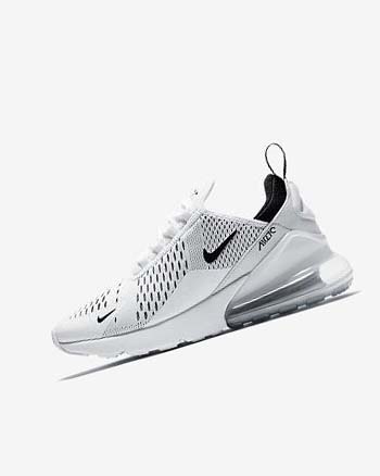 Nike Air Max 270 Fritidssko Dame Hvite Hvite Svarte | NO3128