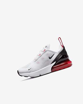 Nike Air Max 270 Fritidssko Gutt Hvite Svarte Rød Grå | NO2540