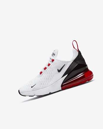 Nike Air Max 270 Fritidssko Gutt Hvite Svarte Rød Grå | NO5283