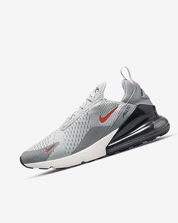 Nike Air Max 270 Fritidssko Herre Grå Grå Oransje | NO2473