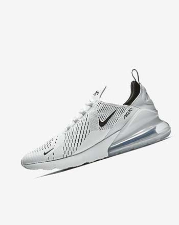 Nike Air Max 270 Fritidssko Herre Hvite Hvite Svarte | NO5334