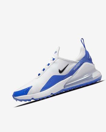 Nike Air Max 270 G Golfsko Dame Hvite Blå Platina Svarte | NO5044