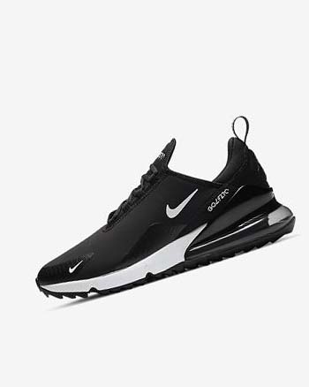 Nike Air Max 270 G Golfsko Dame Svarte Hvite | NO2579