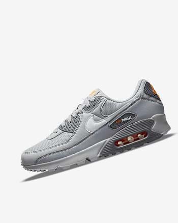 Nike Air Max 90 Fritidssko Herre Grå Grå Hvite | NO2397