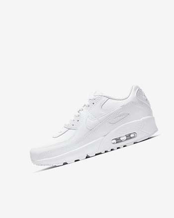 Nike Air Max 90 LTR Fritidssko Gutt Hvite Metal Sølv Hvite Hvite | NO5117