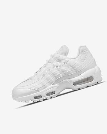 Nike Air Max 95 Fritidssko Dame Hvite Metal Sølv Hvite | NO4826